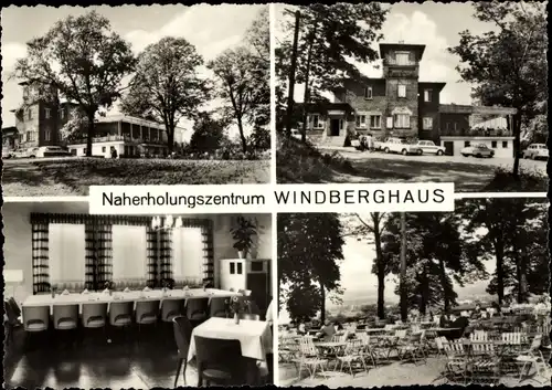 Ak Zwickau in Sachsen, HOG Windberghaus, Speiseraum, Terrasse