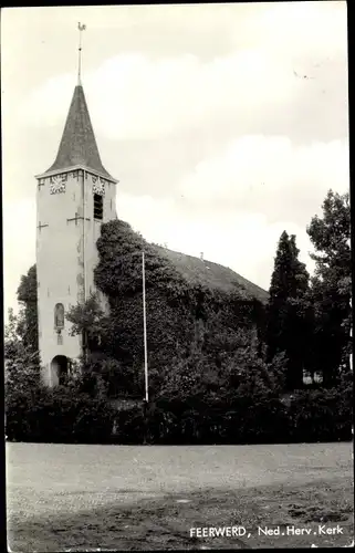 Ak Feerwerd Groningen Niederlande, Ned. Herv. Kerk