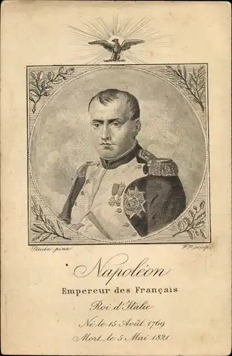Ak Napoleon, Portrait