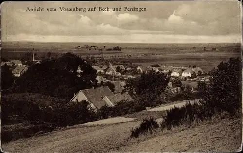 Ak Beek Gelderland Niederlande, Persingen, Ansicht vom Vossberg, Panorama