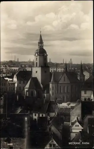 Ak Meerane in Sachsen, St. Martin Kirche