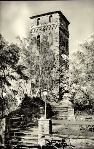 Ak Rudolstadt in Thüringen, Berggaststätte Marienturm, Aussichtsturm