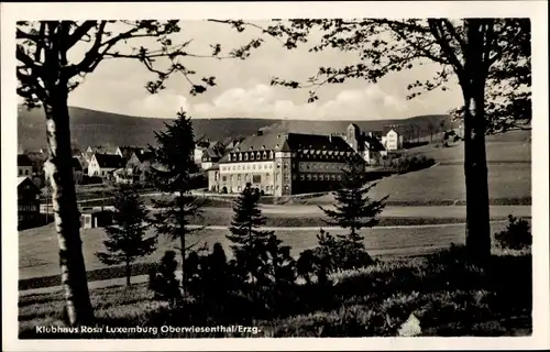 Ak Oberwiesenthal im Erzgebirge Sachsen, Klubhaus Rosa Luxemburg