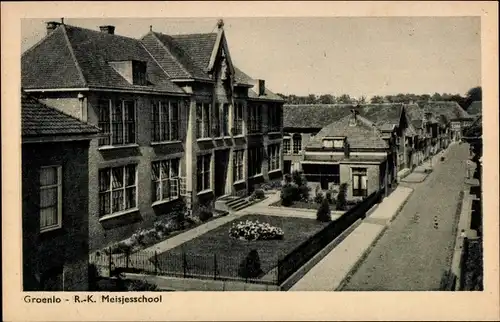 Ak Groenlo Oost Gelre Gelderland, R. K. Meisjesschool