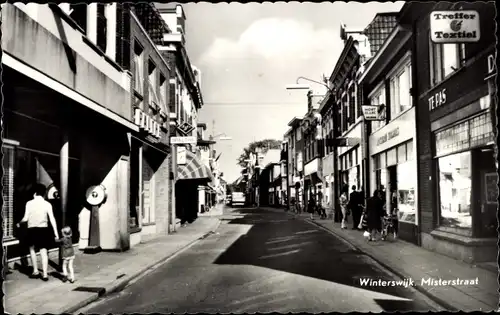 Ak Winterswijk Gelderland, Misterstraat, Geschäfte