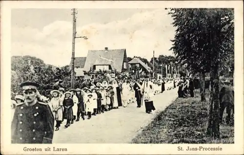 Ak Laren Gelderland Niederlande, St. Jans Processie