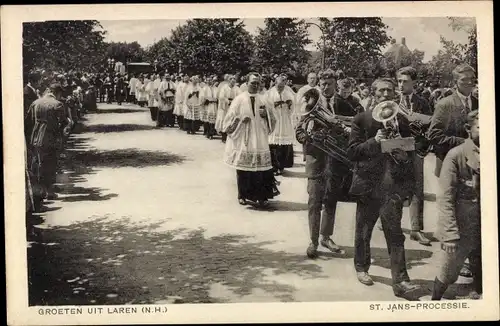 Ak Laren Gelderland Niederlande, St. Jans Processie