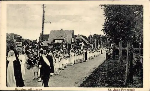 Ak Laren Gelderland Niederlande, St. Jans Processie