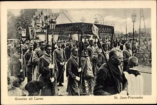 Ak Laren Gelderland Niederlande, St. Jans Processie