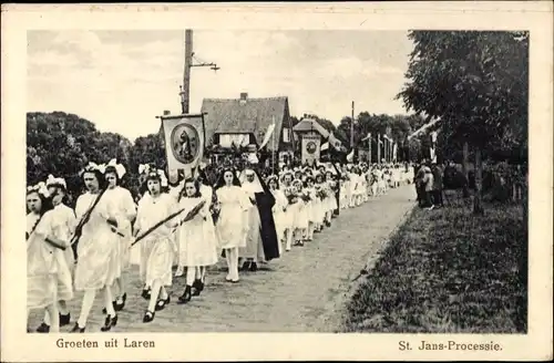 Ak Laren Gelderland Niederlande, St. Jans Processie