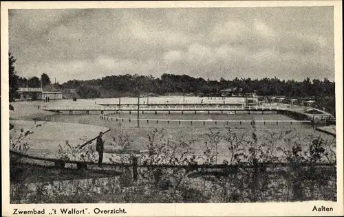 Ak Aalten Gelderland, Zwembad 't Walfort, Overzicht