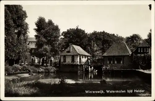 Ak Winterswijk Gelderland Niederlande, Watermolen b/d Helder