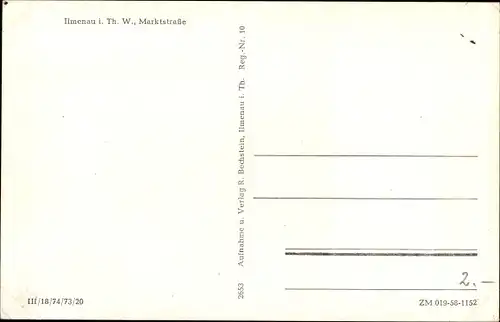 Ak Ilmenau in Thüringen, Markstraße, Stadt Apotheke, Geschäfte, Kirche