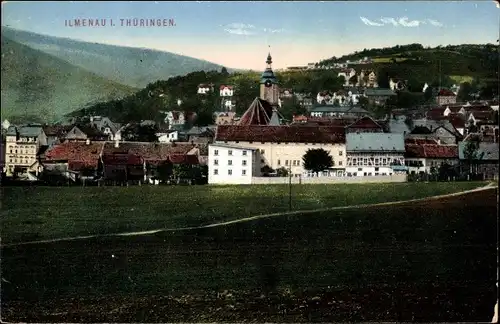 Ak Ilmenau in Thüringen, Blick auf Ortschaft und Umgebung
