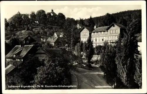 Ak Elgersburg in Thüringen, Eisenbahn-Erholungsheim