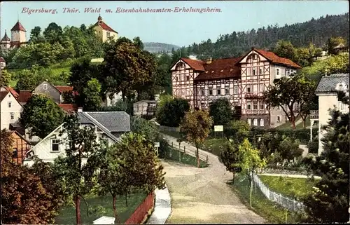 Ak Elgersburg in Thüringen, Eisenbahnbeamten-Erholungsheim