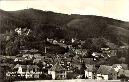 Ak Elgersburg in Thüringen, Blick zur Hohen Warte, Panorama,
