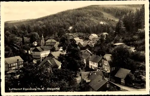 Ak Elgersburg in Thüringen, Teilansicht, Steigertal