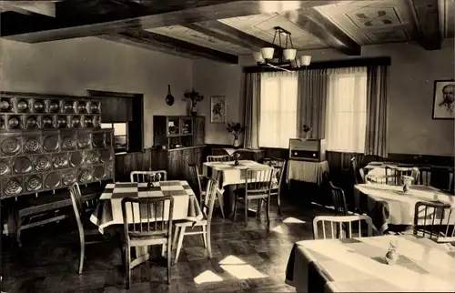 Ak Sehma Sehmatal im Erzgebirge, Erholungsheim des DTSB, Speiseraum