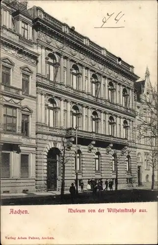 Ak Aachen in Nordrhein Westfalen, Museum von der Wilhelmstraße aus