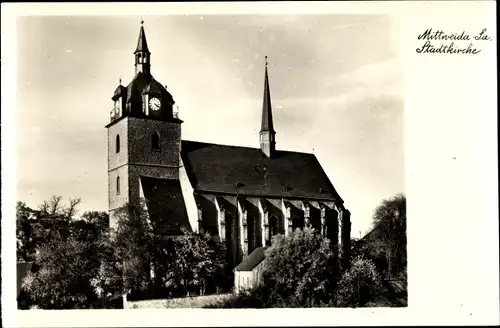 Ak Mittweida in Sachsen, Stadtkirche