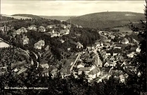 Ak Bad Gottleuba in Sachsen, Panorama mit Sanatorium