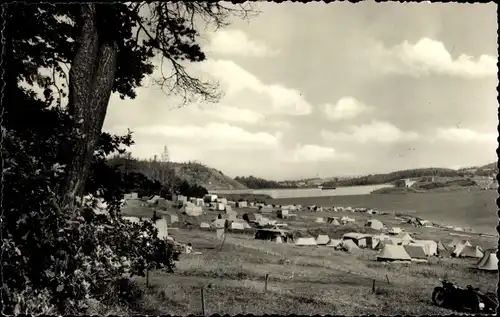 Ak Pöhl Vogtland, Talsperre, Campingplatz