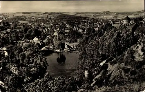 Ak Oelsnitz Vogtland, Blick von der Hohen Schanze über die Stadt