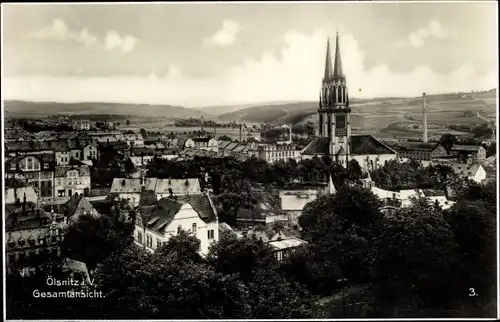 Ak Oelsnitz Vogtland, Gesamtansicht