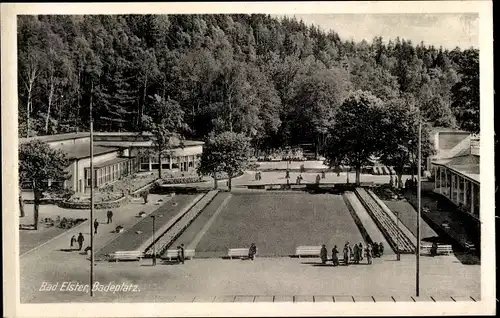 Ak Bad Elster im Vogtland, Badeplatz