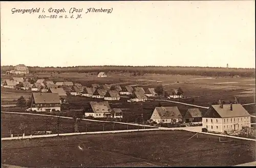 Ak Zinnwald Georgenfeld Altenberg im Erzgebirge, Ortsansicht