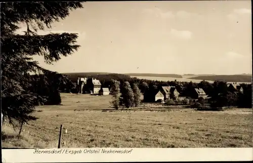 Ak Neuhermsdorf Hermsdorf im Osterzgebirge, Ortsansicht