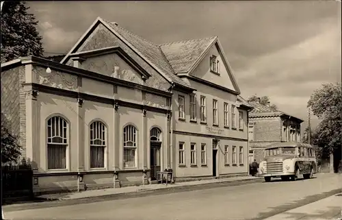 Ak Georgenthal in Thüringen, FDGB-Erholungsheim Thüringer Wald, Bus