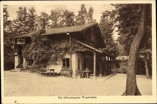 Ak Uchtenhagen Falkenberg Mark Brandenburg, Wanderhütte
