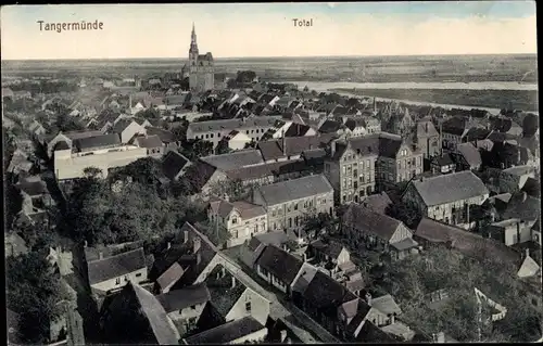 Ak Tangermünde an der Elbe, Total