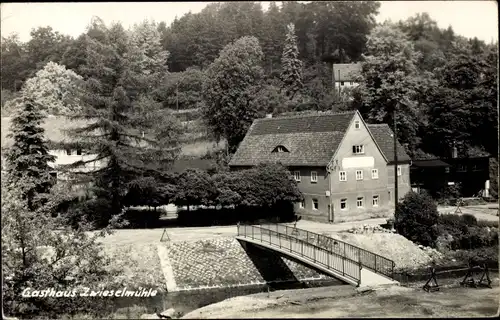 Ak Zwiesel Berggießhübel in Sachsen, Gasthaus Zwieselmühle
