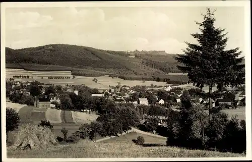 Ak Erlbach im Vogtland Sachsen, Blick auf Ortschaft und Umgebung