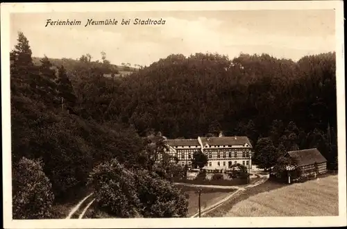Ak Stadtroda in Thüringen, Zeitzgrund, Ferienheim Neumühle