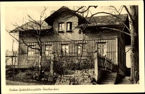 Ak Renthendorf in Thüringen, Dr. Alfred Brehm Gedächtnisstätte, Wohnhaus