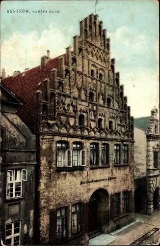 Ak Güstrow in Mecklenburg, Hansen Haus