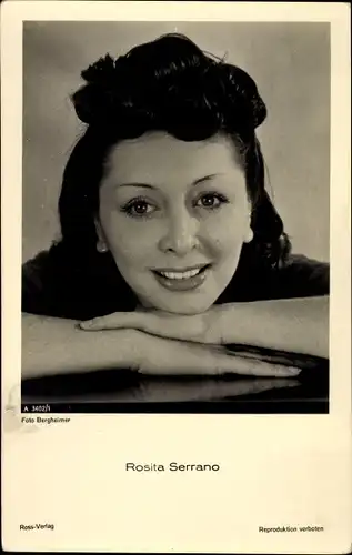 Ak Schauspielerin Rosita Serrano, Portrait, Ross Verlag A 3402/1