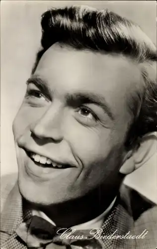 Ak Schauspieler Claus Biederstaedt, Portrait, Feuerwerk