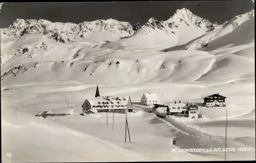 Ak St Christoph am Arlberg Tirol, Gesamtansicht