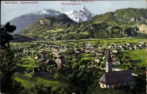 Ak Meiringen Kanton Bern Schweiz, Generalansicht