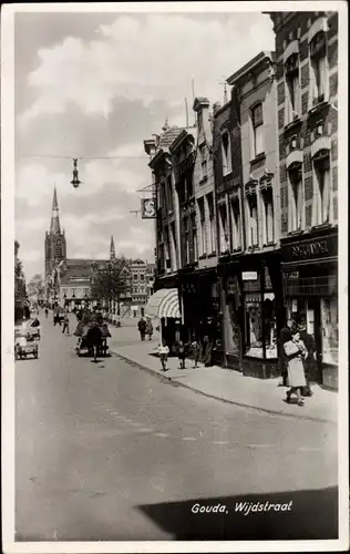 Ak Gouda Südholland Niederlande, Wijdstraat