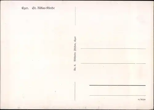 Ak Cheb Eger Region Karlsbad, St. Niklas Kirche