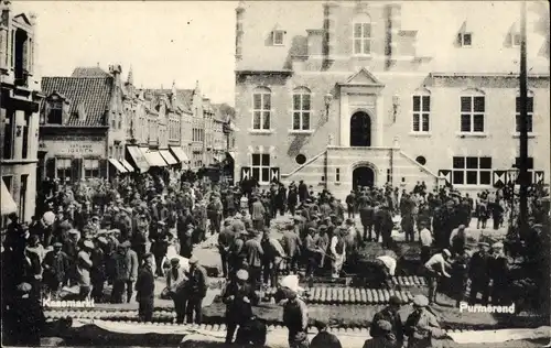 Ak Purmerend Nordholland Niederlande, Käsemarkt