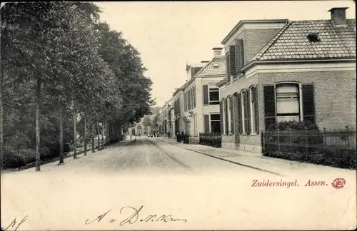 Ak Assen Drenthe Niederlande, Zuidersingel