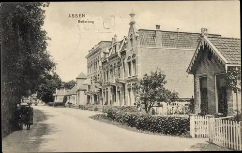Ak Assen Drenthe Niederlande, Beilerweg