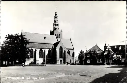 Ak Zevenbergen Nordbrabant, Ned. Herv. Kerk